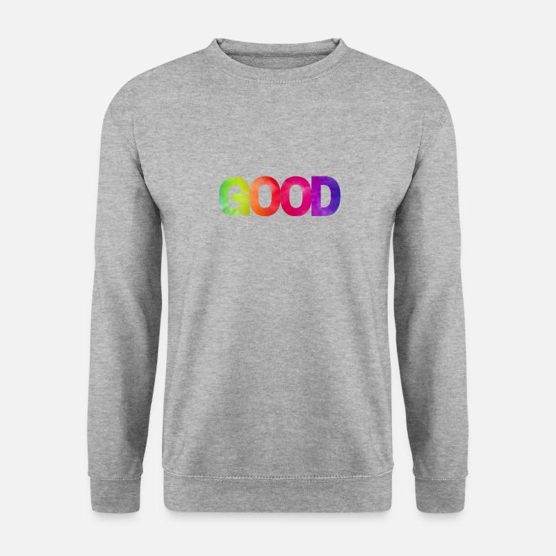 good - Unisex Pullover - Weißgrau meliert