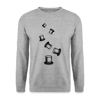 Cylinder Groom - Unisex Sweatshirt - salt & pepper - Front - Alina (178cm) & Michal (187cm)