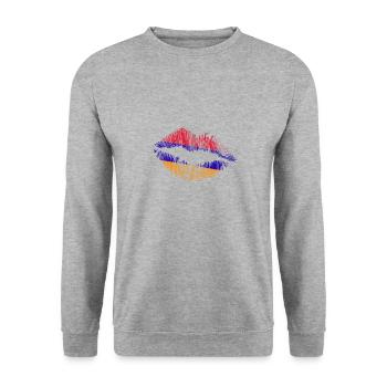 Arménie Arménie Arménie drapeau Arménien Cadeau - Sweat-shirt Unisexe - gris chiné - Devant - Alina (178cm) & Michal (187cm)