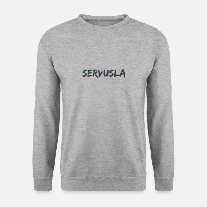 Servusla! - Unisex Pullover - Weißgrau meliert
