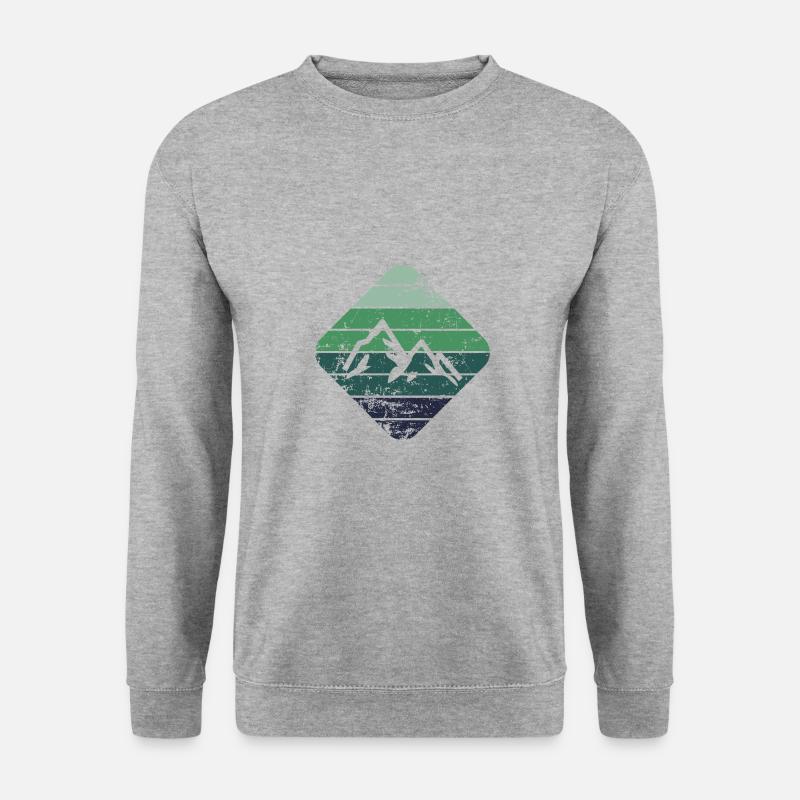 Berg - Unisex Pullover - Weißgrau meliert