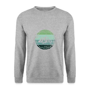 Berg - Sweat-shirt Unisexe - gris chiné - Devant - Alina (178cm) & Michal (187cm)