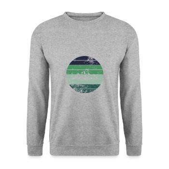 Berg - Sweat-shirt Unisexe - gris chiné - Devant - Alina (178cm) & Michal (187cm)