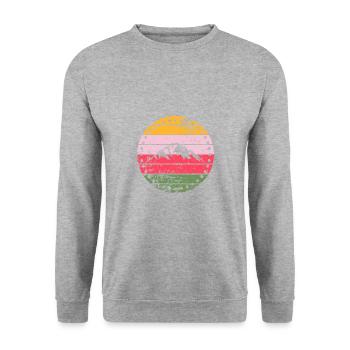 Berg - Sweat-shirt Unisexe - gris chiné - Devant - Alina (178cm) & Michal (187cm)