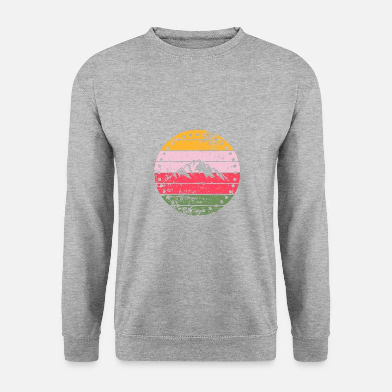 Berg - Unisex Pullover - Weißgrau meliert
