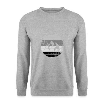 Berg - Sweat-shirt Unisexe - gris chiné - Devant - Alina (178cm) & Michal (187cm)