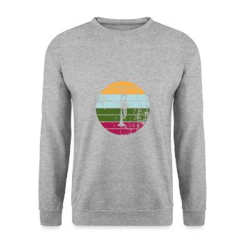 Trompette - Sweat-shirt Unisexe - gris chiné - Devant - Alina (178cm) & Michal (187cm)