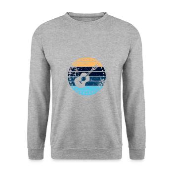 Ukulele - Sweat-shirt Unisexe - gris chiné - Devant - Alina (178cm) & Michal (187cm)