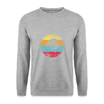 Piano - Sweat-shirt Unisexe - gris chiné - Devant - Alina (178cm) & Michal (187cm)