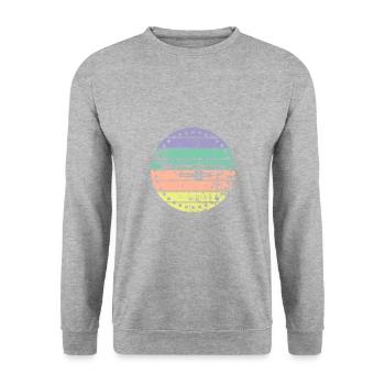 Trompette - Sweat-shirt Unisexe - gris chiné - Devant - Alina (178cm) & Michal (187cm)