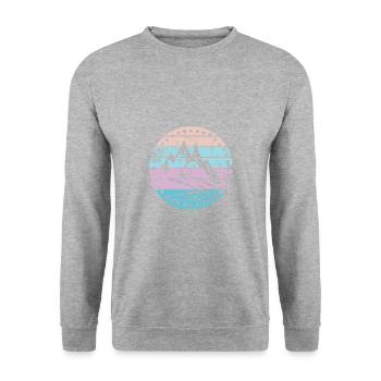 Berg - Sweat-shirt Unisexe - gris chiné - Devant - Alina (178cm) & Michal (187cm)