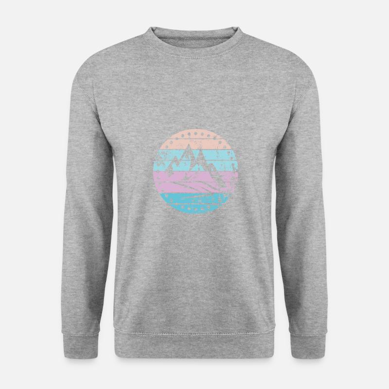 Berg - Unisex Pullover - Weißgrau meliert