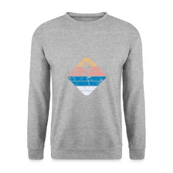 Rose - Unisex Pullover - Weißgrau meliert - Vorne - Alina (178cm) & Michal (187cm)