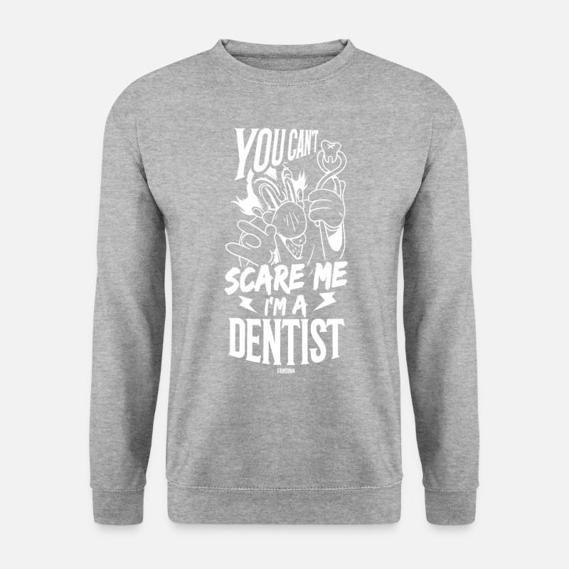 ich bin Zahnarzt in meiner Zahnarztpraxis - Unisex Pullover - Weißgrau meliert