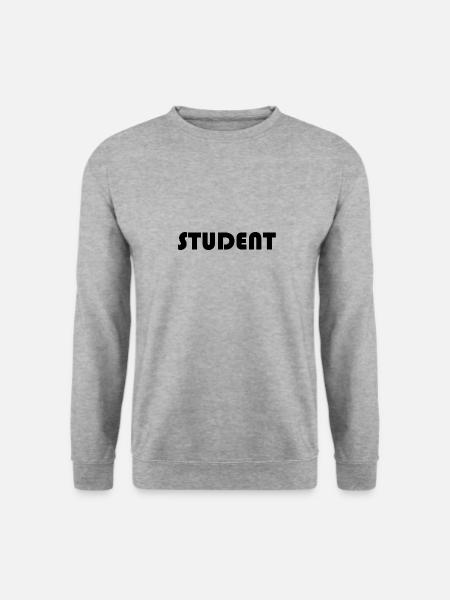 STUDENT Logo - Unisex Pullover - Weißgrau meliert