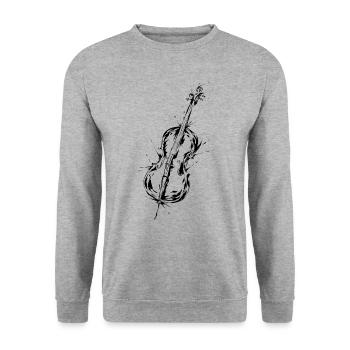 Cello - Unisex Sweatshirt - salt & pepper - Front - Alina (178cm) & Michal (187cm)