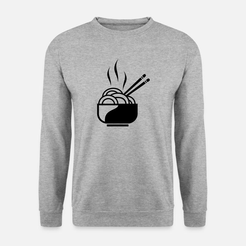 Pasta with chopsticks - Unisex Sweatshirt - salt & pepper