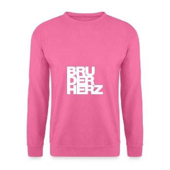 Bruderherz, Bruder, Geschenk, Idee, Geschwister - Unisex Pullover - Pink - Vorne