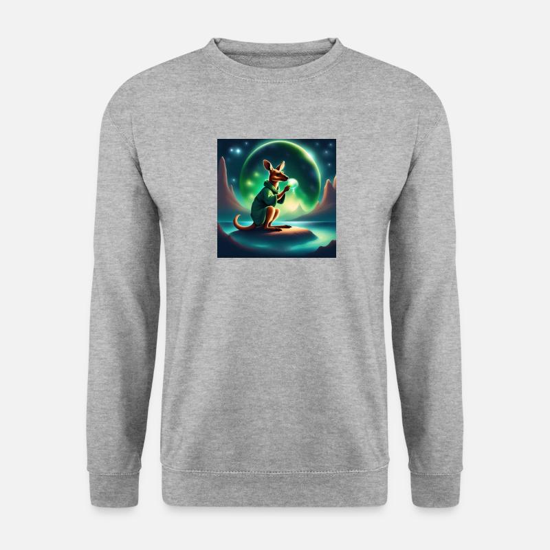 Pakkunes 🌙🌙🌙 - Unisex Pullover - Weißgrau meliert
