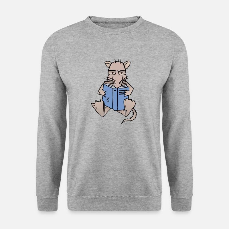 Leseratte (bookworm) - Unisex Sweatshirt - salt & pepper