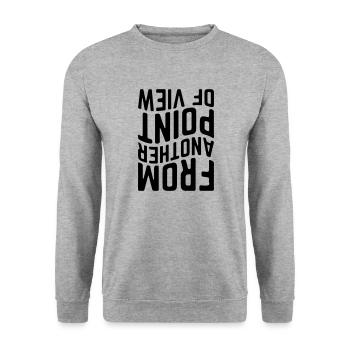 From another point of view - Unisex Sweatshirt - salt & pepper - Front - Alina (178cm) & Michal (187cm)