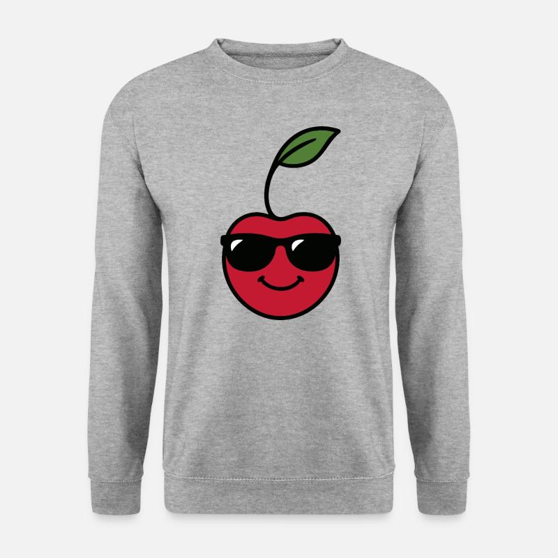 Kirschkopf - Unisex Pullover - Weißgrau meliert