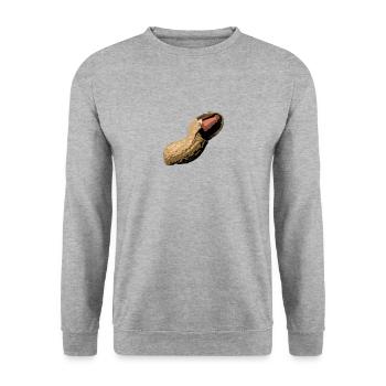 Arachide pelé comic style - Sweat-shirt Unisexe - gris chiné - Devant - Alina (178cm) & Michal (187cm)