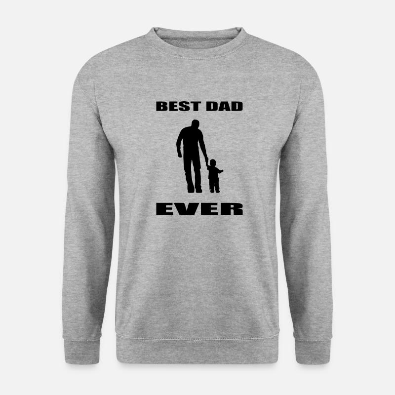 Papa - Unisex Pullover - Weißgrau meliert