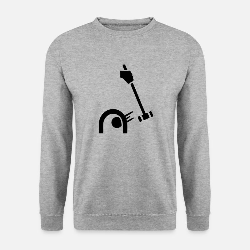 Krocket - Unisex Pullover - Weißgrau meliert
