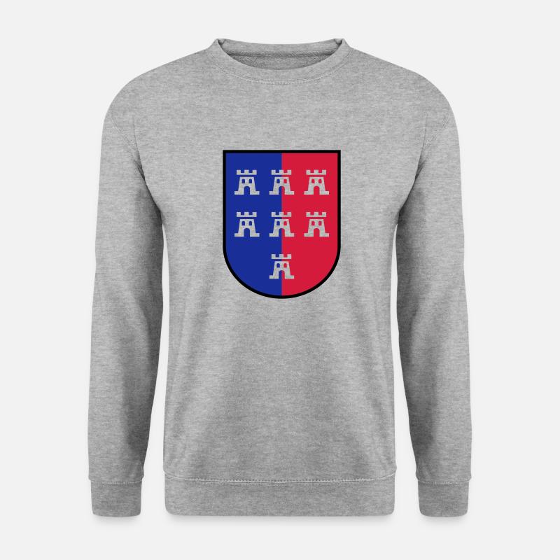 Wappen VG Siebenbürger Sachsen - Unisex Pullover - Weißgrau meliert