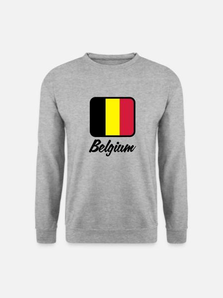 National Flag of Belgium - Unisex Sweatshirt - salt & pepper