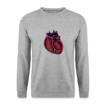 Alice in my heart - Sweat-shirt Unisexe - gris chiné - Devant - Alina (178cm) & Michal (187cm)