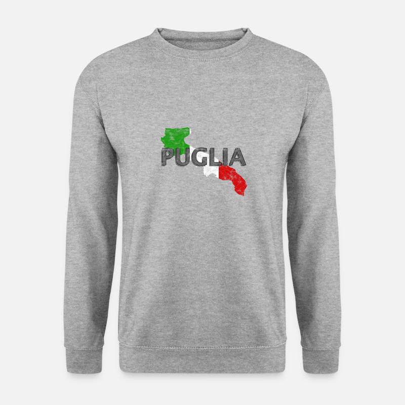 Puglia - Unisex Pullover - Weißgrau meliert