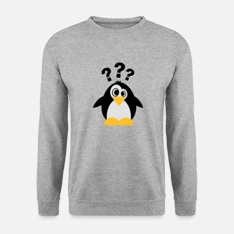pinguin_i_dont_know_f3 - Unisex Sweatshirt - salt & pepper