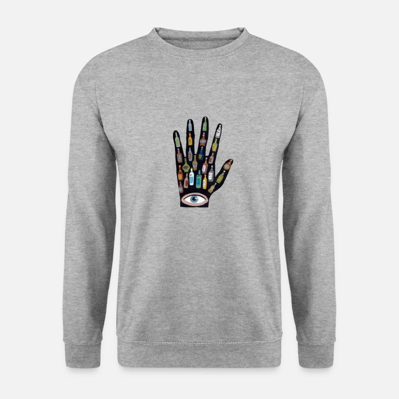 Another Hand - Unisex Pullover - Weißgrau meliert