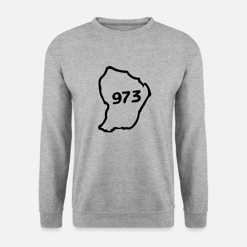 guyana - Unisex Pullover - Weißgrau meliert