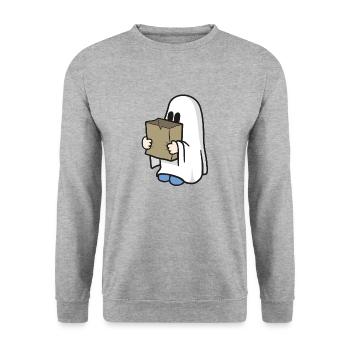 trick or treat - Unisex Sweatshirt - salt & pepper - Front - Alina (178cm) & Michal (187cm)