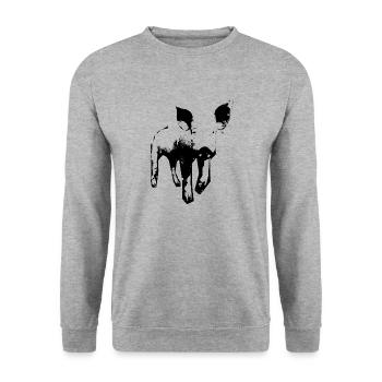 Animal Liberation Pig - Unisex Sweatshirt - salt & pepper - Front - Alina (178cm) & Michal (187cm)