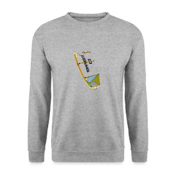 kitesurfing cerf-volant - Sweat-shirt Unisexe - gris chiné - Devant - Alina (178cm) & Michal (187cm)