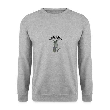 Galgo Dad black Galgo - Unisex Sweatshirt - salt & pepper - Front - Alina (178cm) & Michal (187cm)
