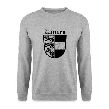 Kärnten - Unisex Pullover - Weißgrau meliert - Vorne - Alina (178cm) & Michal (187cm)