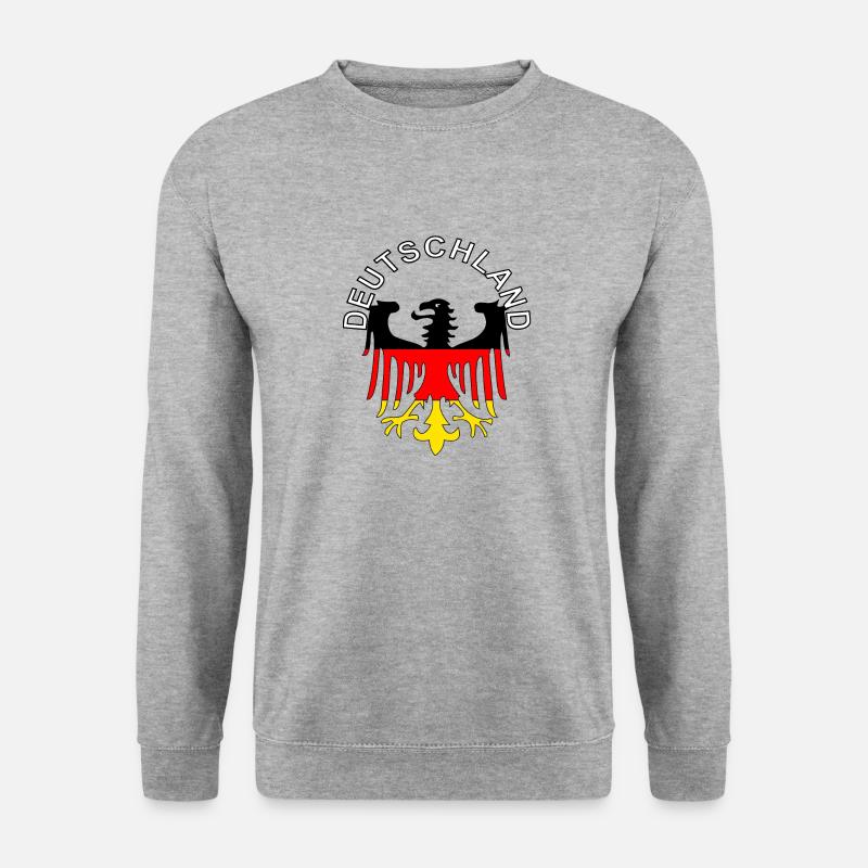 Deutschland - Unisex Pullover - Weißgrau meliert