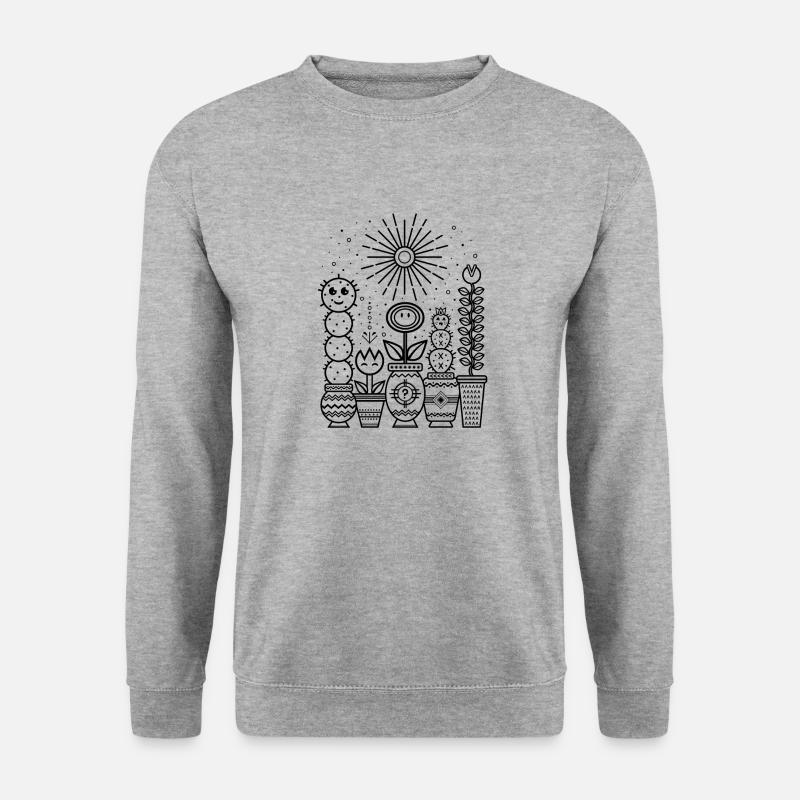 Plants & Sun (black) - Unisex Sweatshirt - salt & pepper