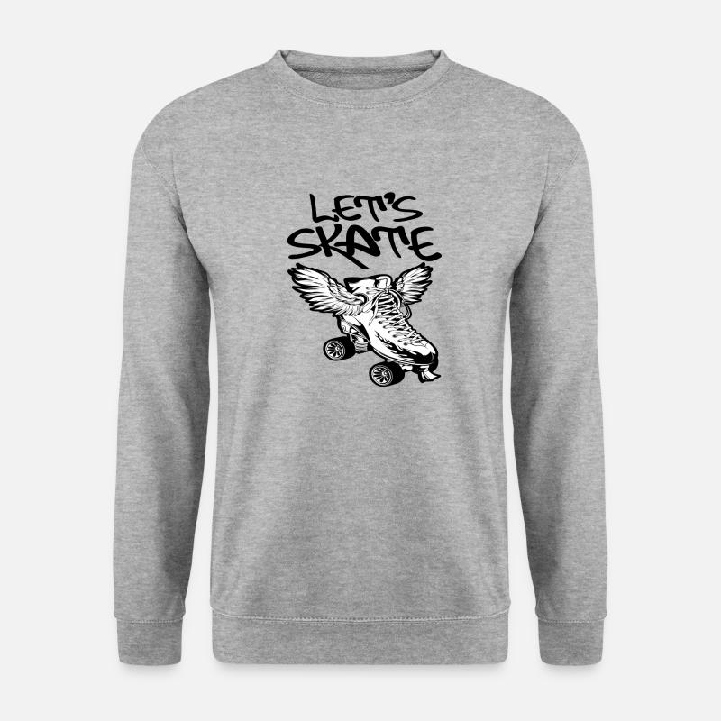 letsskate3 - Unisex Pullover - Weißgrau meliert