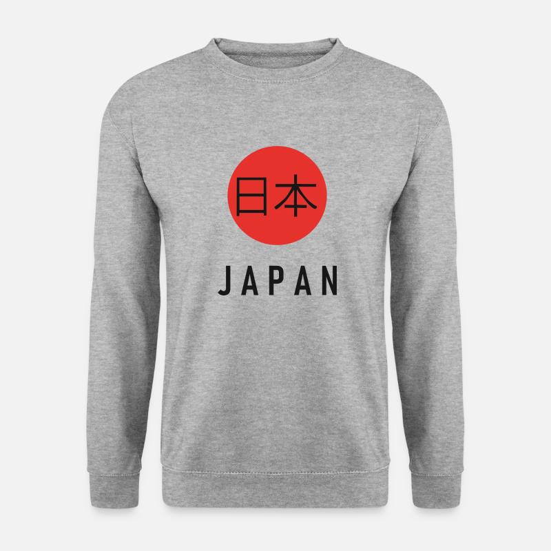 Japan - Unisex Pullover - Weißgrau meliert
