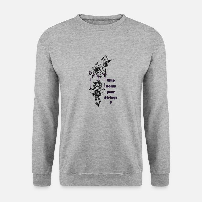 Marionette - Unisex Pullover - Weißgrau meliert