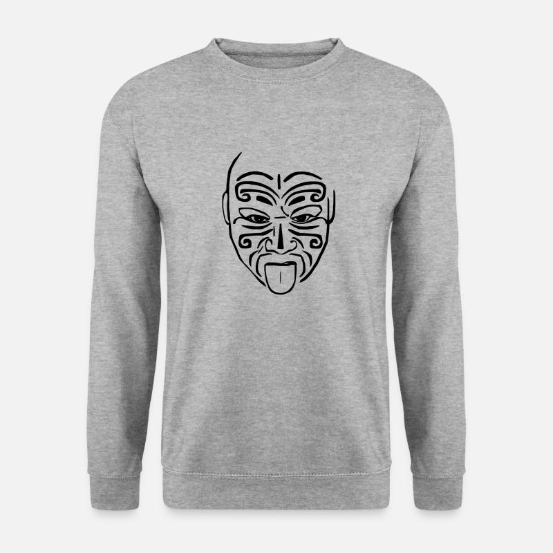 Maori - Unisex Pullover - Weißgrau meliert