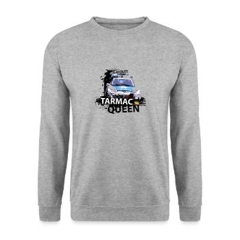 TARMAC QUEEN 306 MAXI TEE SHIRT - Sweat-shirt Unisexe - gris chiné - Devant - Alina (178cm) & Michal (187cm)