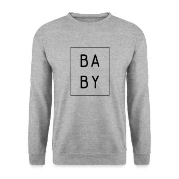 infant - Unisex Sweatshirt - salt & pepper - Front - Alina (178cm) & Michal (187cm)