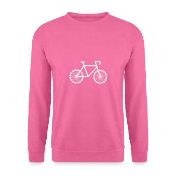 Fahrrad Drahtesel Rennrad Zweirrad - Unisex Pullover - Pink - Vorne